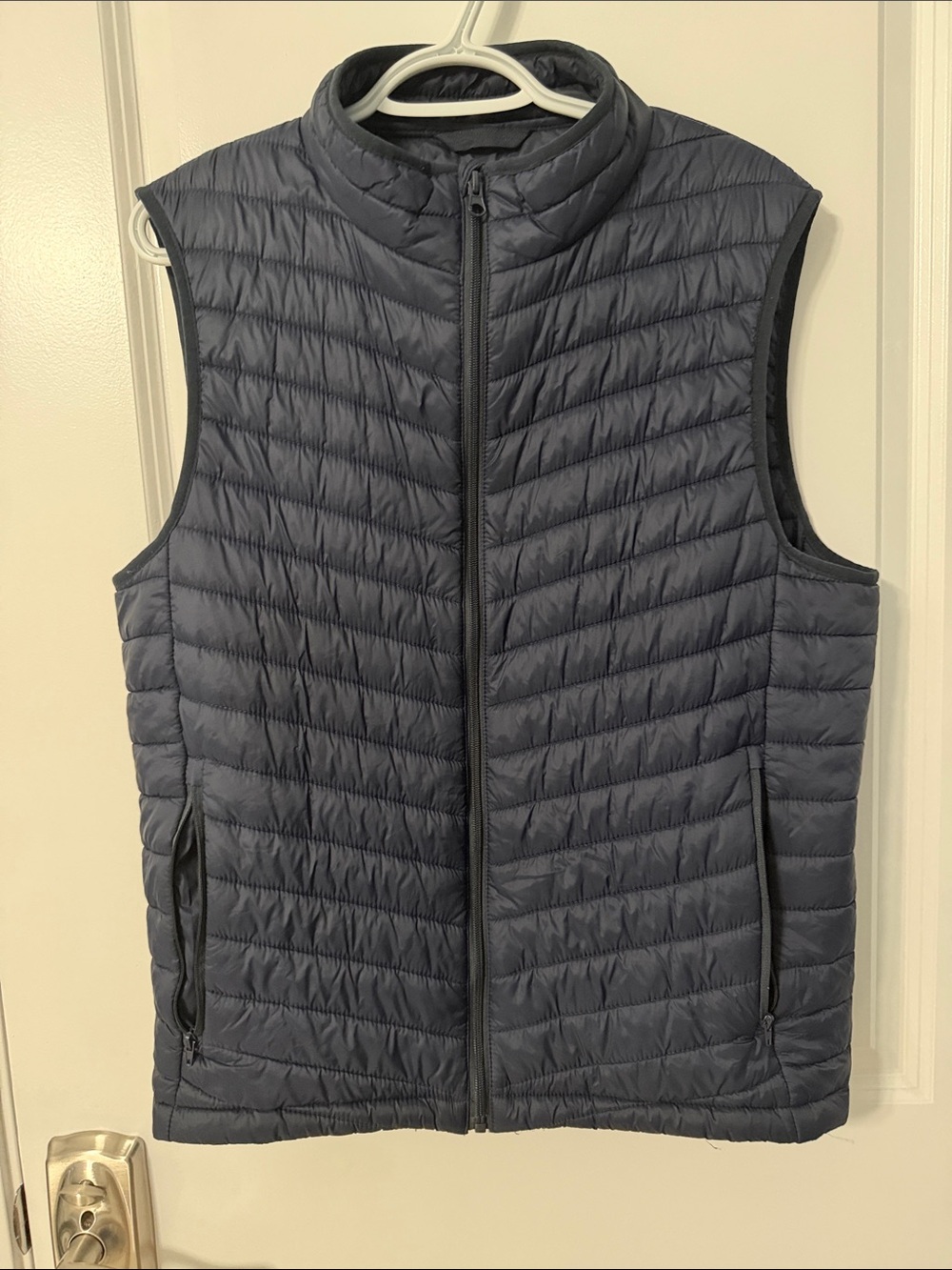 Van Heusen Men's Quilted Navy Blue Packable Vest
